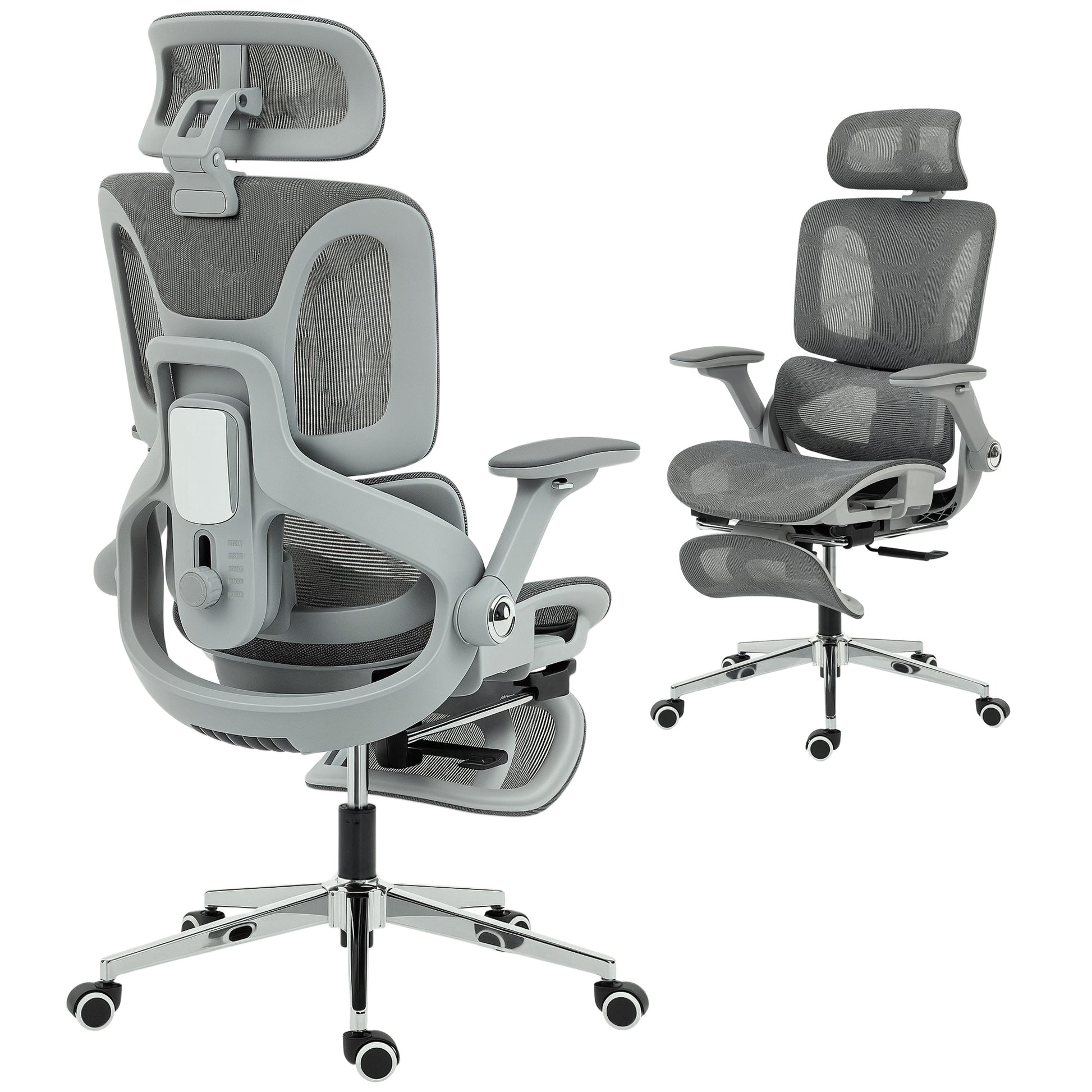 Ergonomic Office Chair with Separated Backrest, High Back Mesh Desk Chair