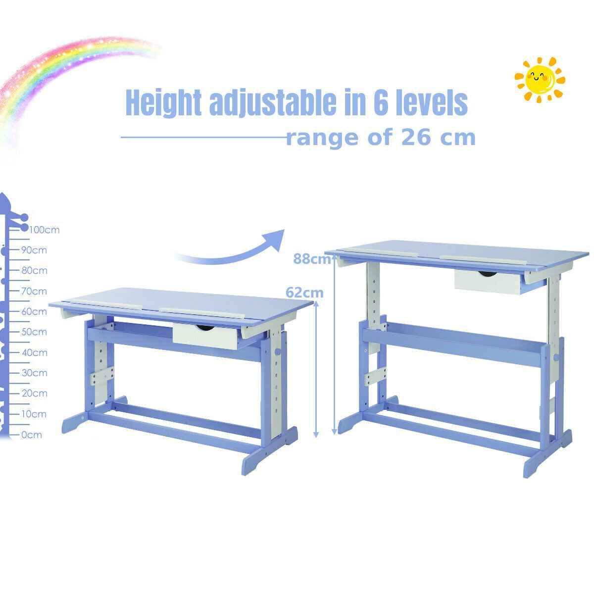 Adjustable Ergonomic Kids Study Desk