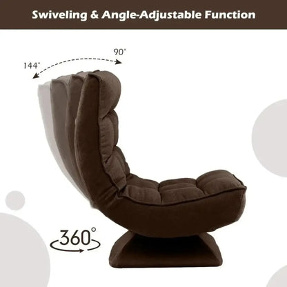 Adjustable floor chair with ergonomic lumbar support - Ergo Heights
