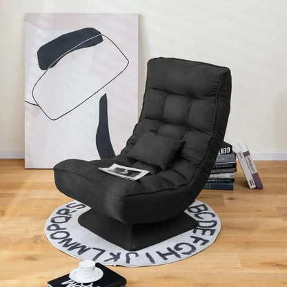 Adjustable floor chair with ergonomic lumbar support - Ergo Heights