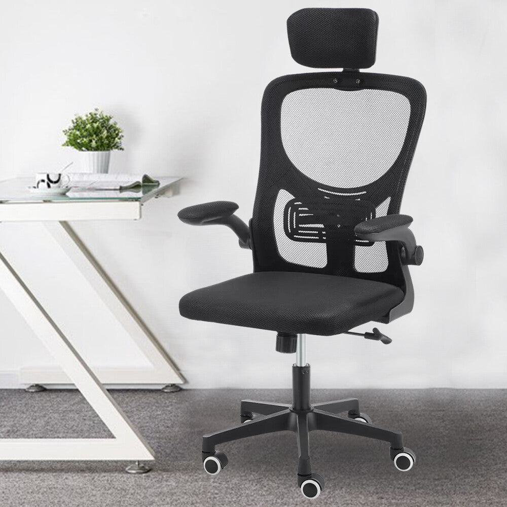 Mesh Office Chair Ergonomic 360° Swivel Lift Computer Desk Adjustable Height UK