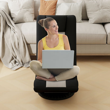 360° Swivel Gaming Chair 4 Position Adjustable Folding Floor Sofa