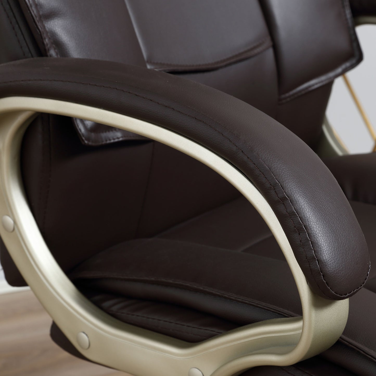 Executive Computer Office Desk Chair High Back Faux Leather Swivel Chair