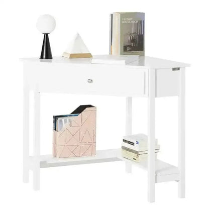 Ergo Heights Corner Writing Desk with Storage - Ergo Heights