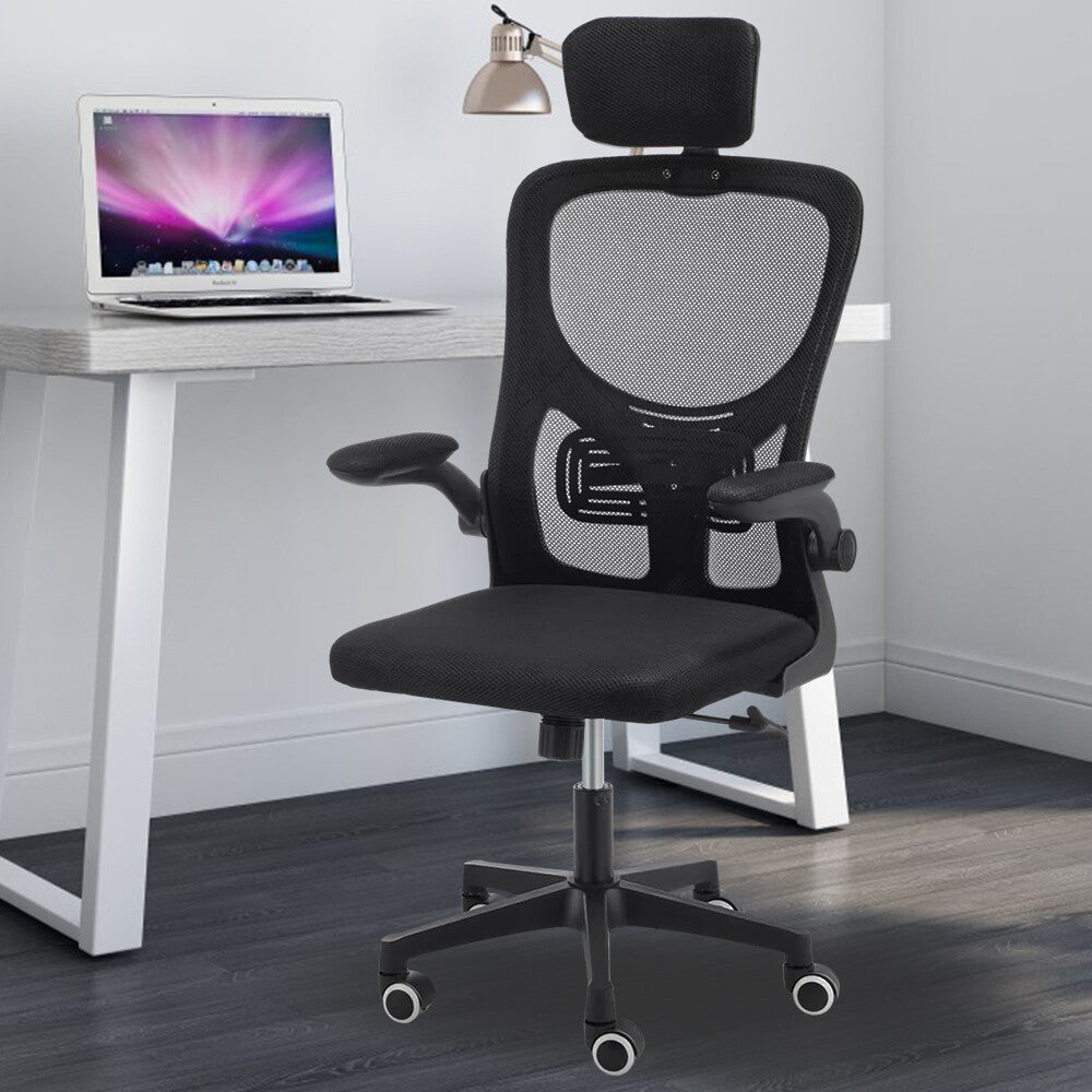 Mesh Office Chair Ergonomic 360° Swivel Lift Computer Desk Adjustable Height UK