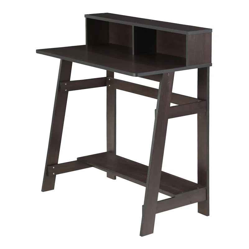 Annie Study Desk with Hutch and 3 Tiers - Ergo Heights