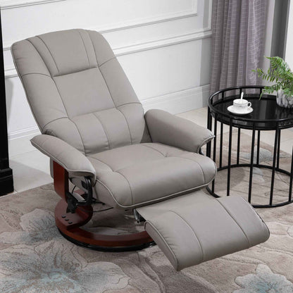 Reclining Armchair Office Chair with Footrest - Ergo Heights