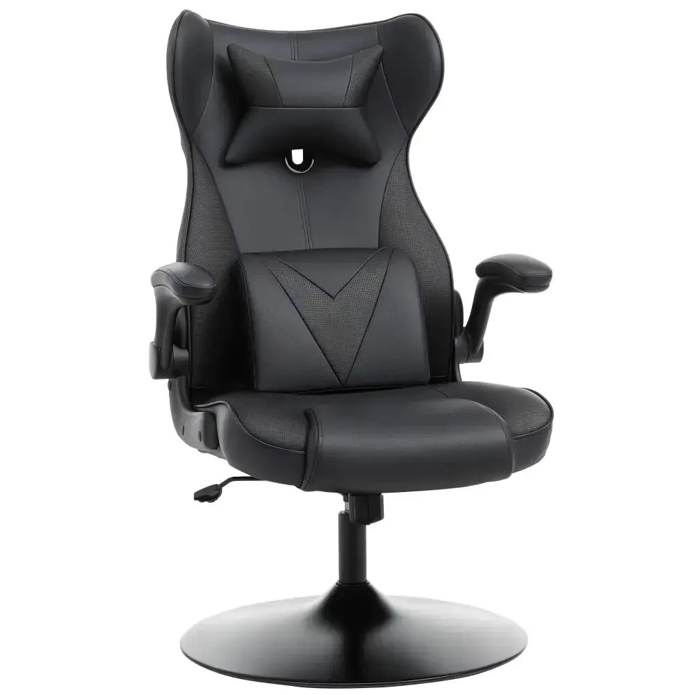 Gaming Chair Home Office Chair Swivel Pedestal Base Lumbar Support - Ergo Heights