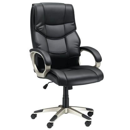 Executive Computer Office Desk Chair High Back Faux Leather Swivel Chair