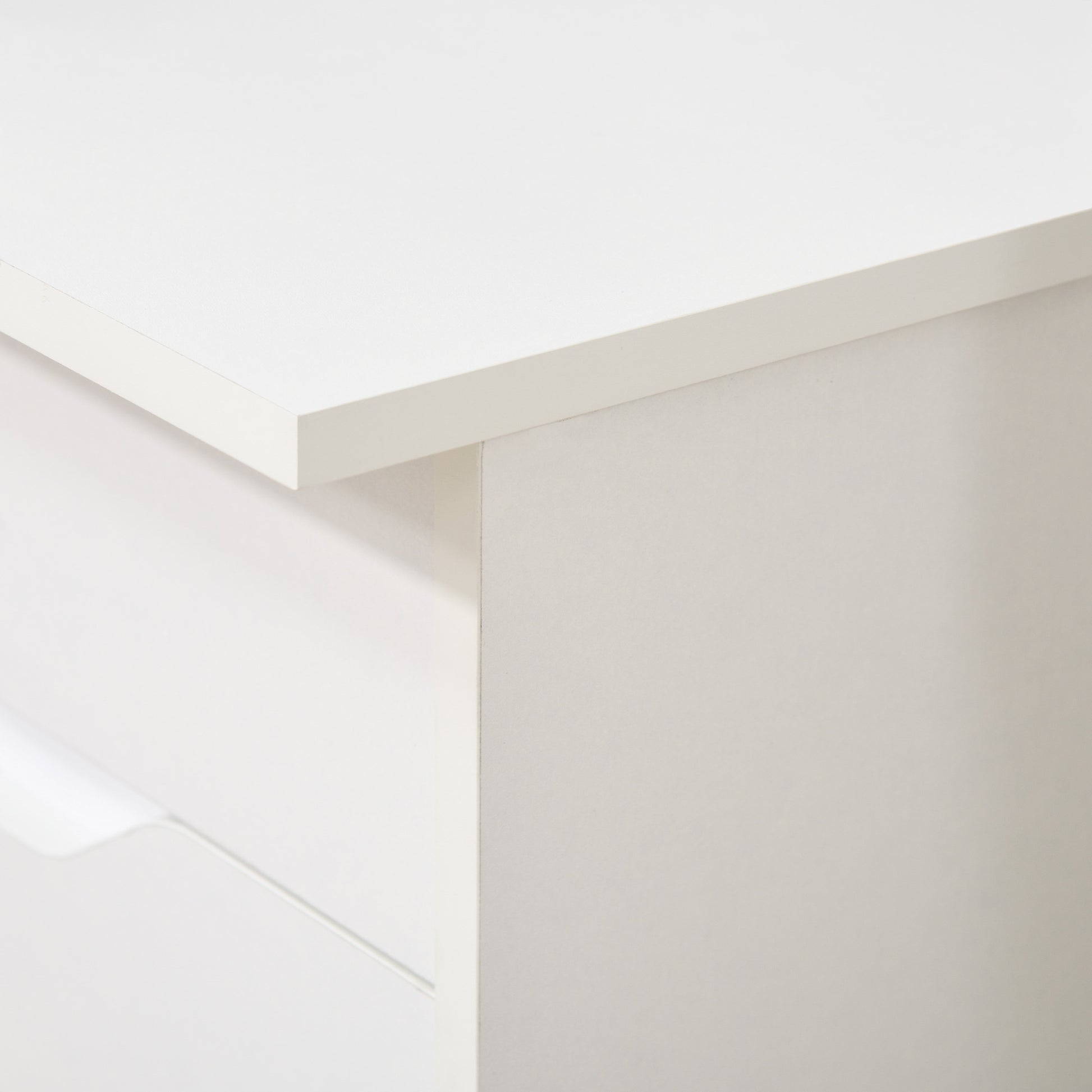 Computer Desk W/ Drawers Modern Writing Workstation for Home Office Study