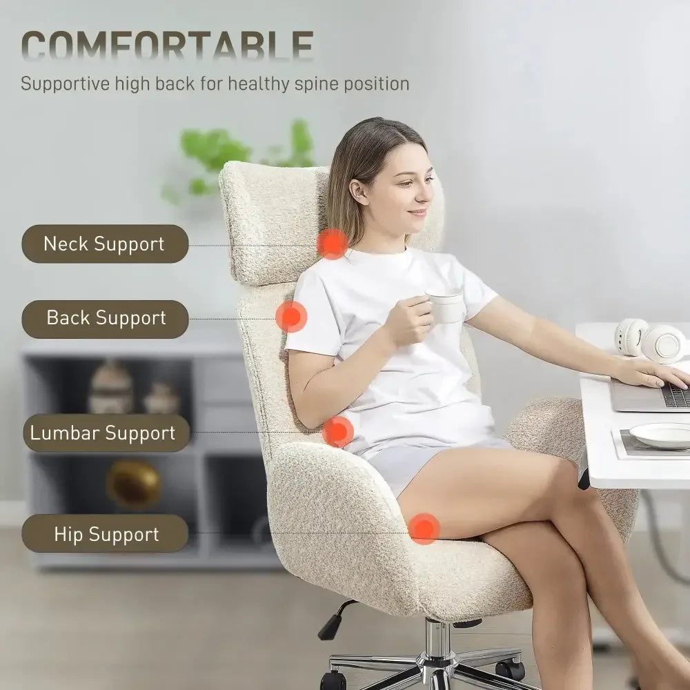 Chair with Adjustable Headrest, Spring Pack, Office Chair - Ergo Heights