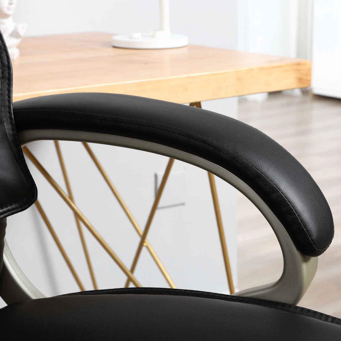 Executive Computer Office Desk Chair High Back Faux Leather Swivel Chair