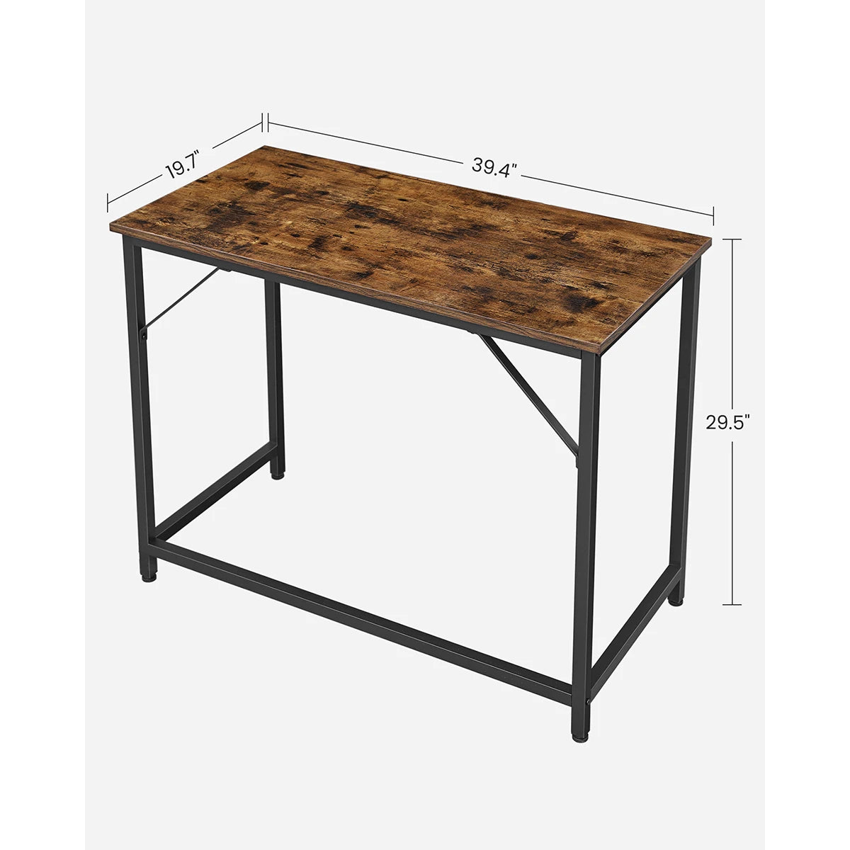 Computer Desk, Small Office Desk and Workstation, Work Desk for Home Office, Study, Bedroom, 50 X 100 X 76 Cm