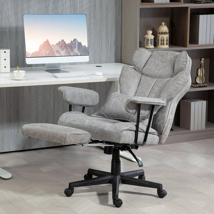 Office Chair, Ergonomic Desk Chair with Foot Rest, Lumbar Support