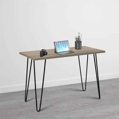 Adlai Metal Writing Desk with Sturdy Base - Ergo Heights