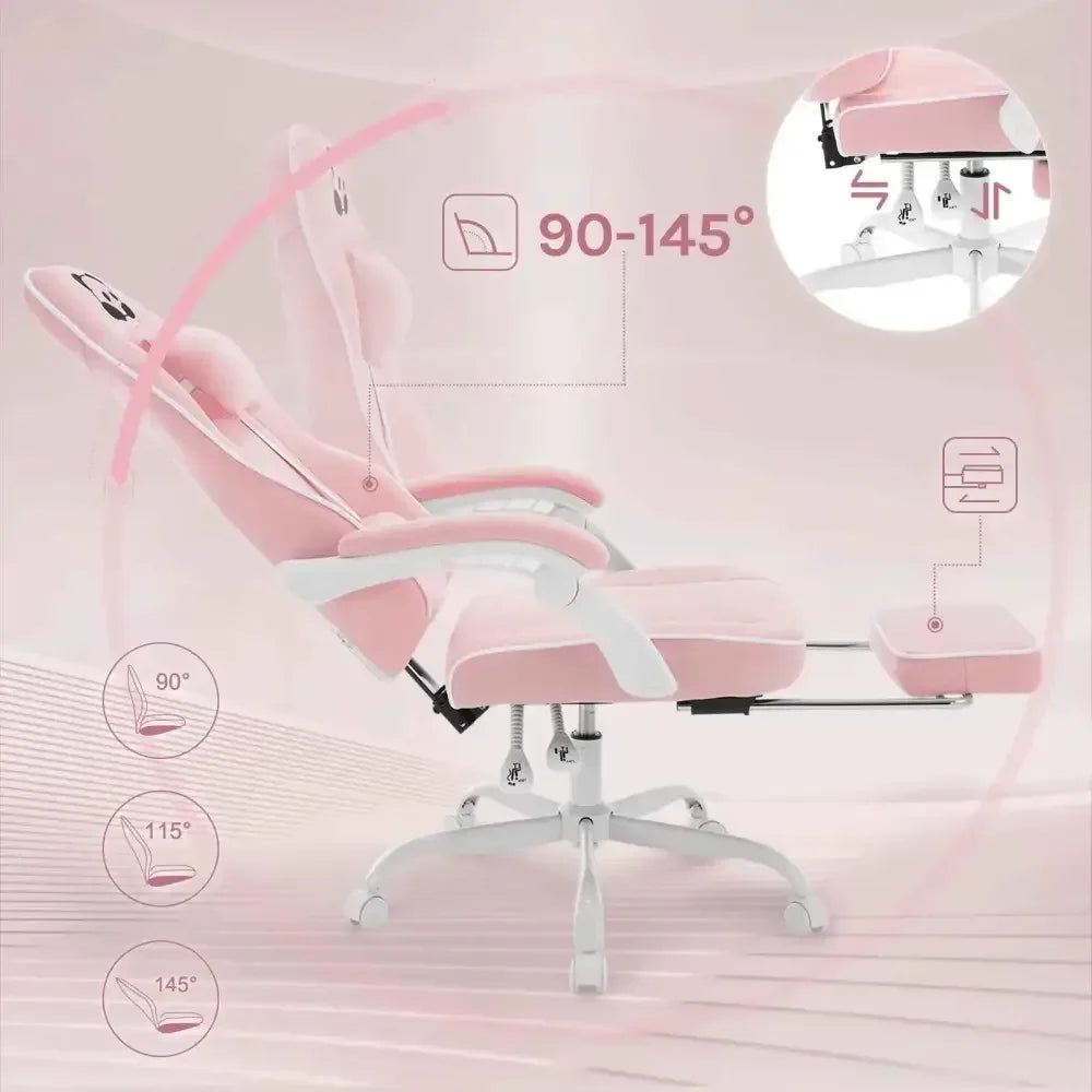 Ergonomic Gaming Chair for Marathon Sessions with Panda Design - Ergo Heights