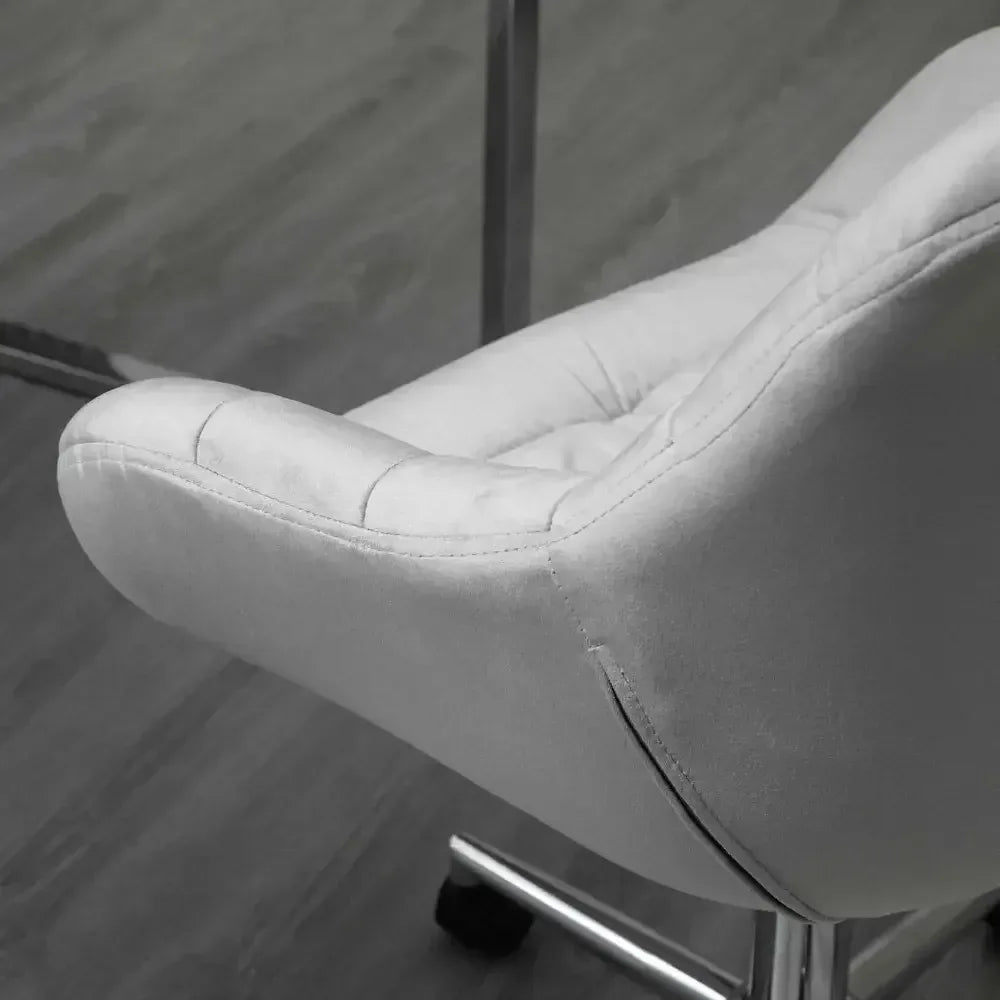 Velvet Home Office Chair with Adjustable Height - Ergo Heights