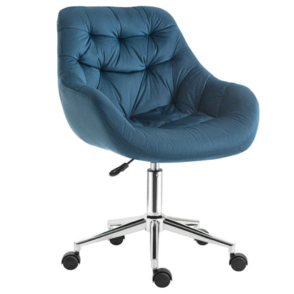 Velvet Home Office Chair with Adjustable Height - Ergo Heights