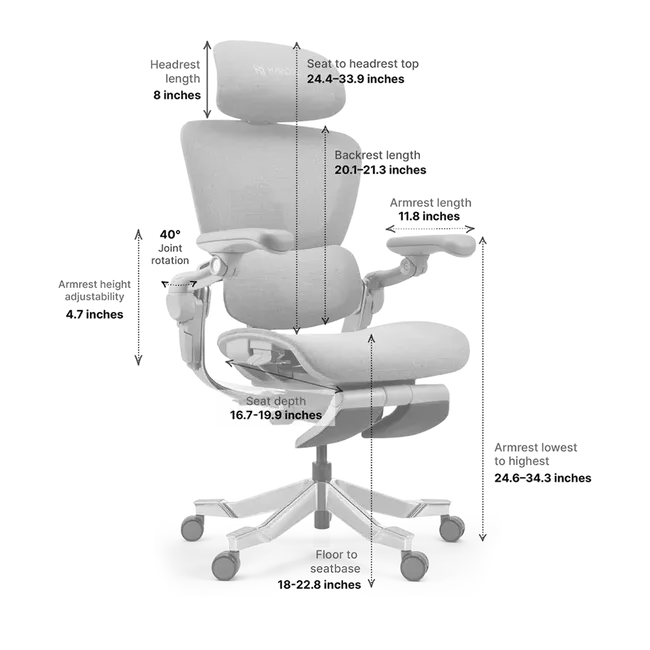 Ergonomic office chair with adjustable height and armrests, featuring a padded seat and backrest upholstered in dark gray fabric over a sturdy metal frame.