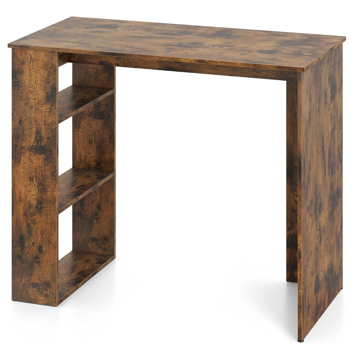Computer Desk with Bookshelf for Study Living Room