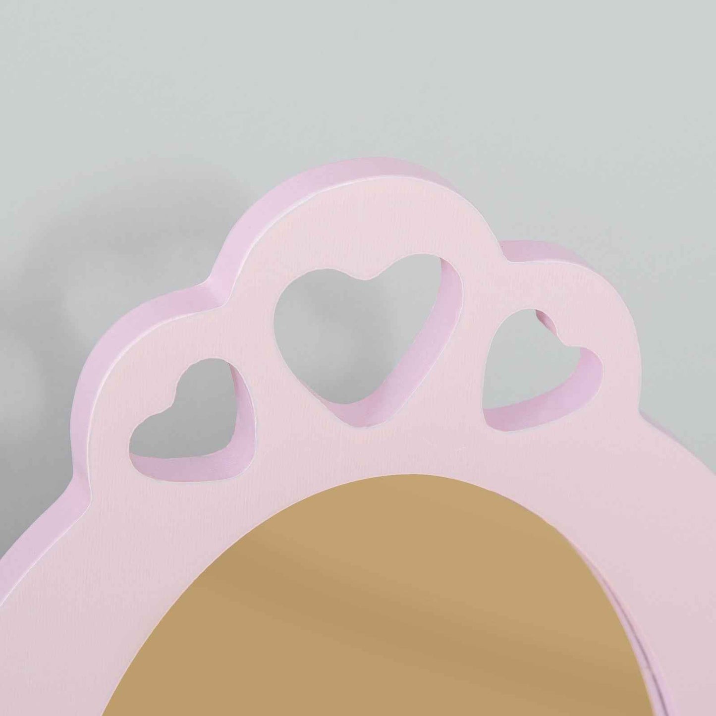 Vanity Table Set for Girls with Mirror & Stool - Ergo Heights