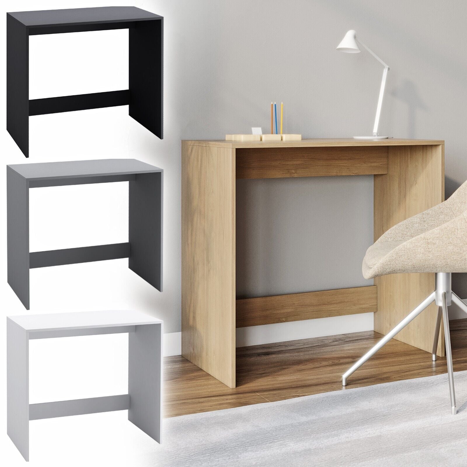 Small Compact Modern Computer PC Laptop Desk Study Table Home Office Workstation