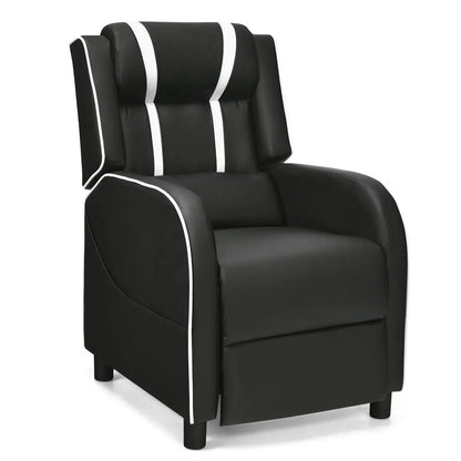 Adjustable Gaming Chair with Footrest Headrest and Lumbar Support