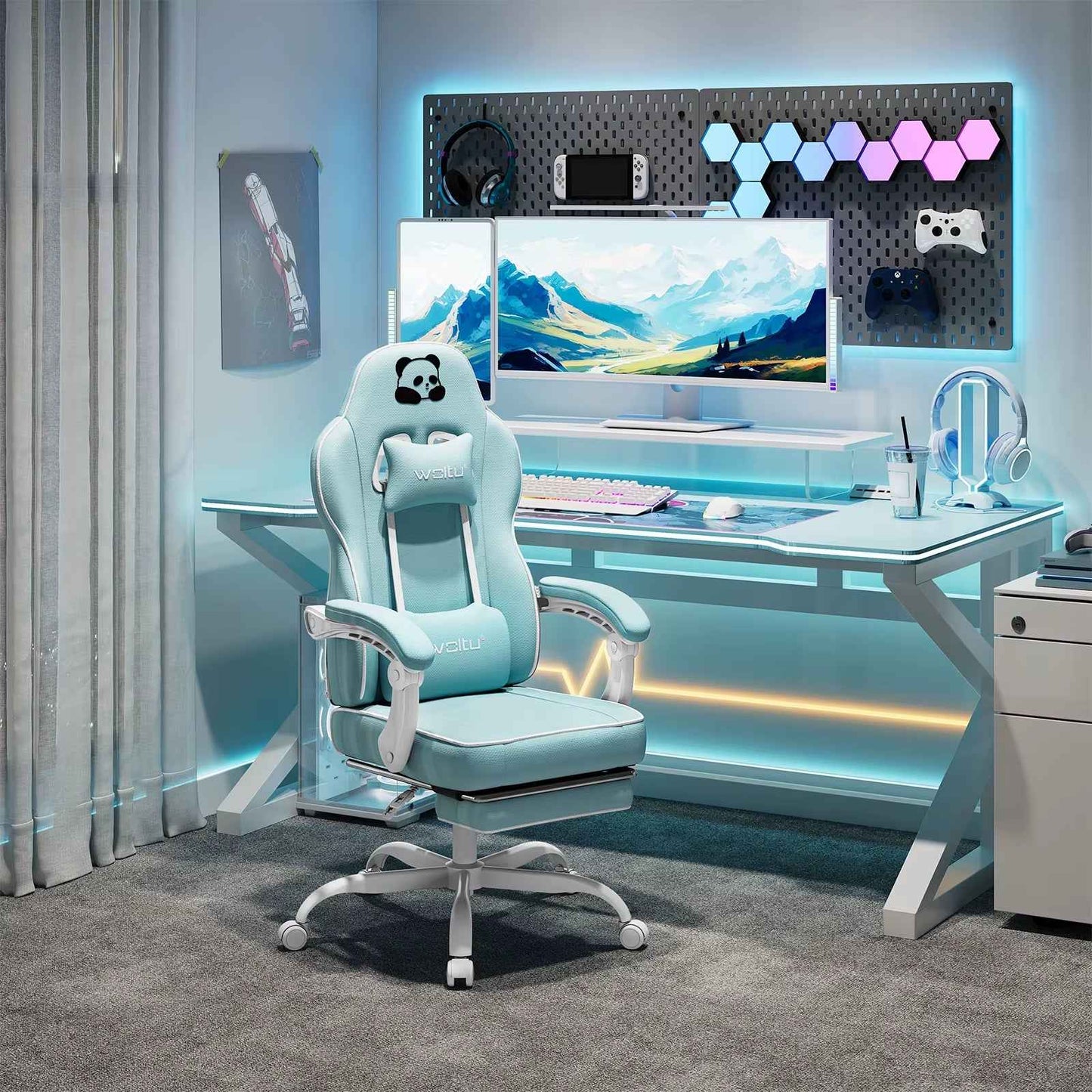 Ergonomic Gaming Chair with Metal Frame & Lumbar Support - Ergo Heights