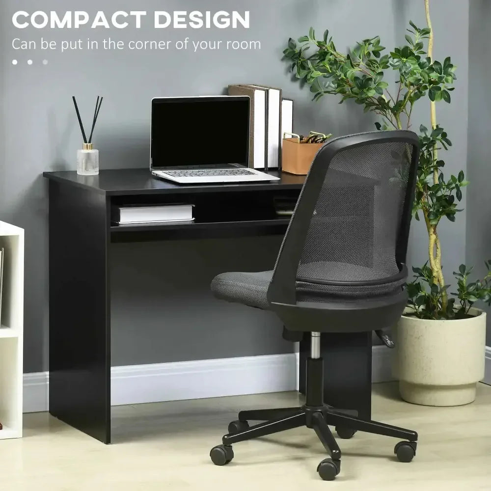 Writing Desk Workstation with Shelf and Laptop Table - Ergo Heights