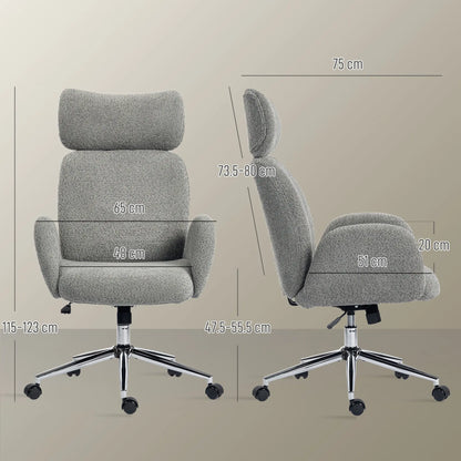 Desk Chair with Adjustable Headrest, Spring Pack, Office Chair