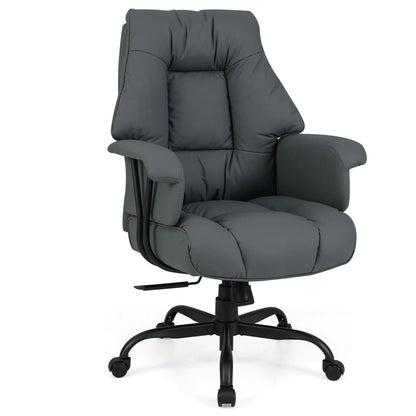 Ergonomic Office Chair with Spring Cushion Seat and Adjustable Swivel Seat