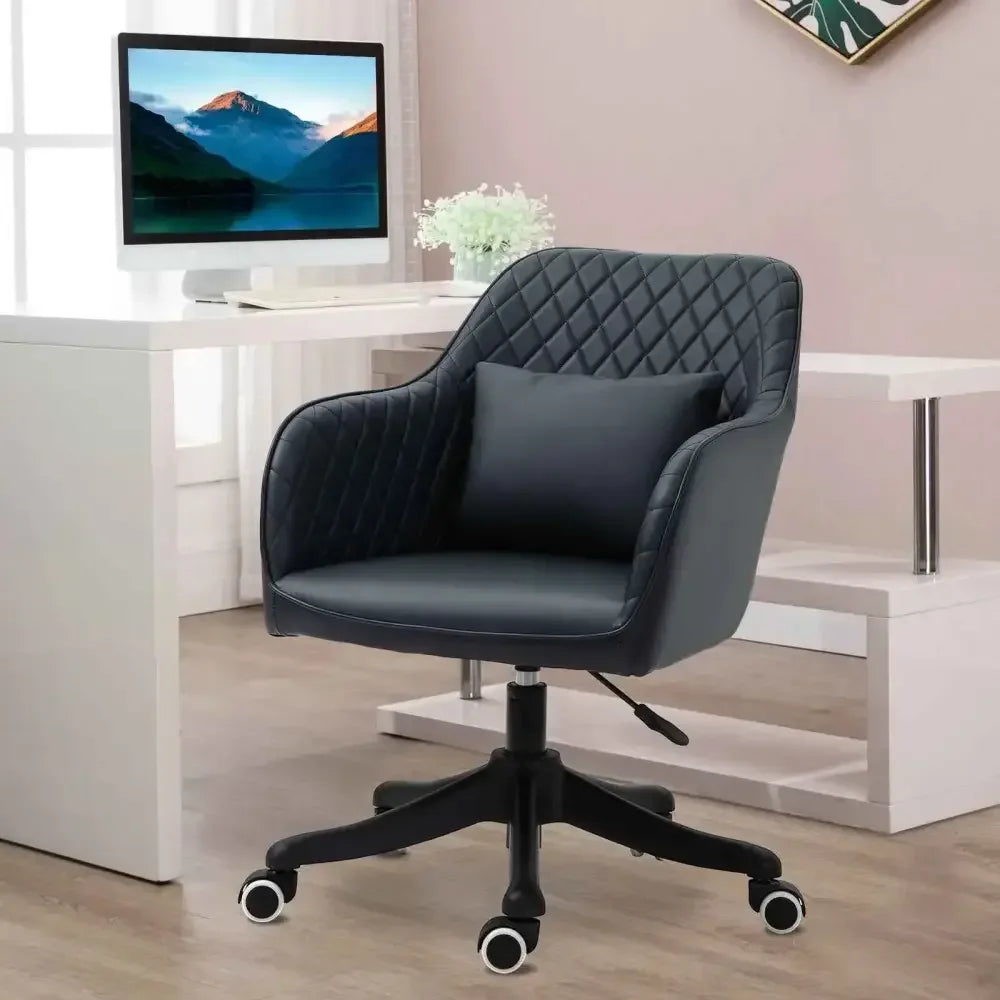 Rechargeable Massage Office Chair with Vibration Wheels - Ergo Heights