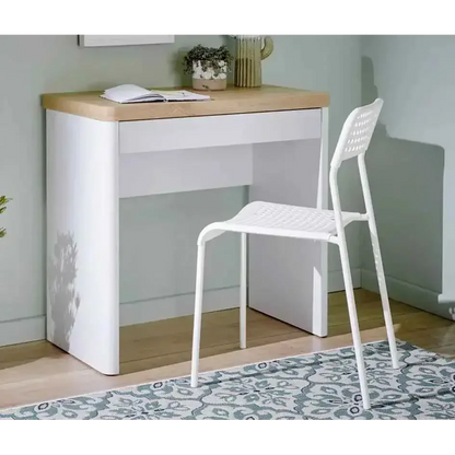 Compact Oak Desk for Small Spaces - Ergo Heights