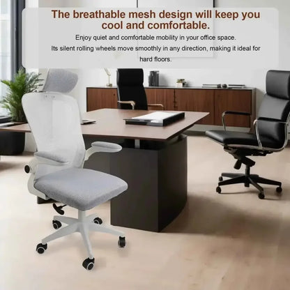 Office Chair with Lumbar Support & 3D Headrest - Ergo Heights