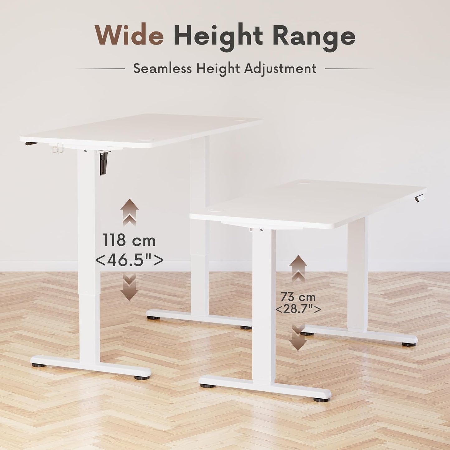 Electric Standing Desk 120 X 60Cm Height Adjustable Desk, Splice Board