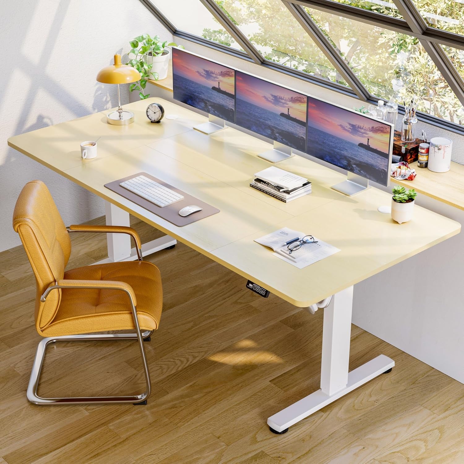 Electric Standing Desk 200 X 80Cm Height Adjustable Desk, Splice Board