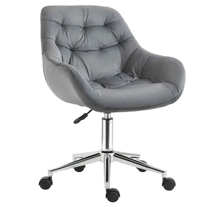 Velvet Home Office Chair with Adjustable Height - Ergo Heights