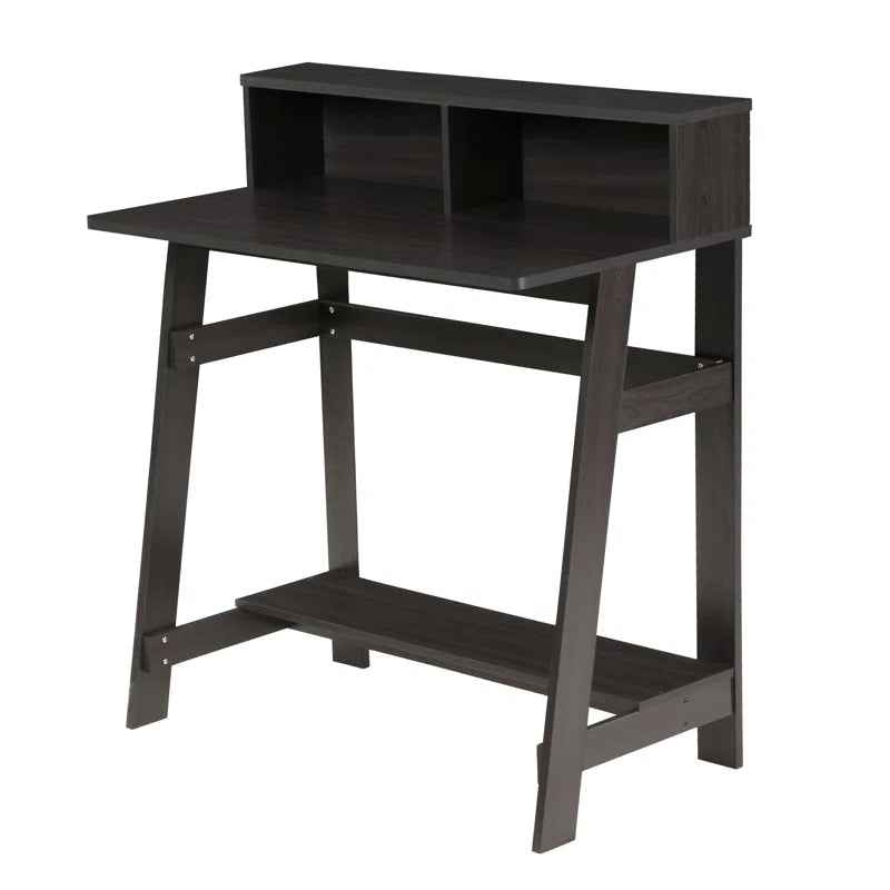 Annie Study Desk with Hutch and 3 Tiers - Ergo Heights