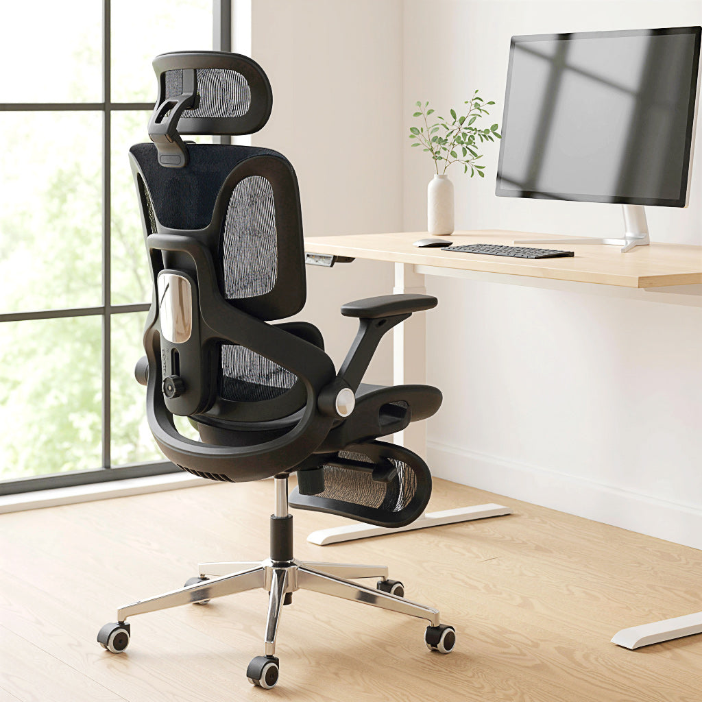 Ergonomic Office Chair with Separated Backrest, High Back Mesh Desk Chair