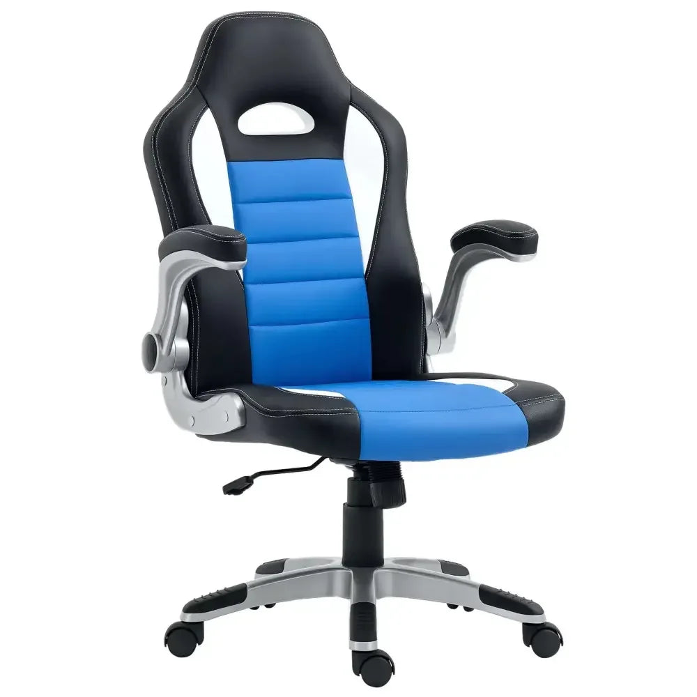 Racing Gaming Chair Height Adjustable Swivel Chair with Flip up Armrests - Ergo Heights
