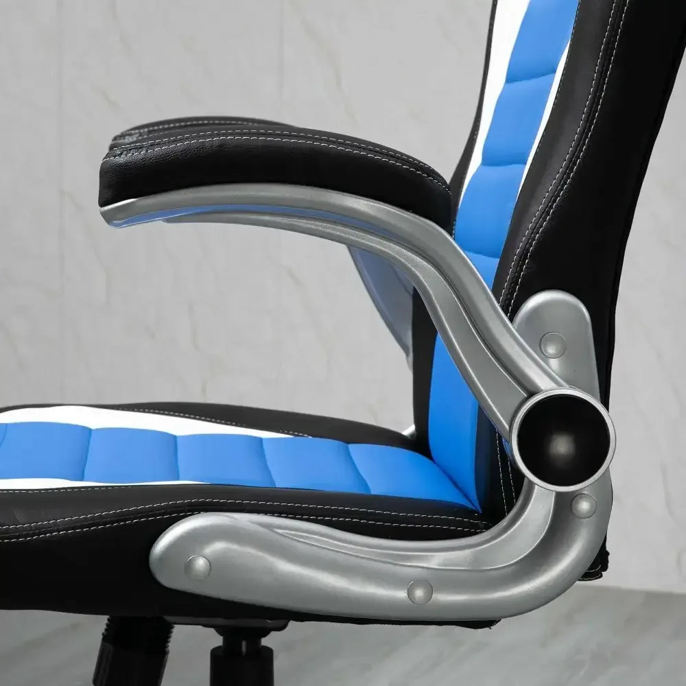 Racing Gaming Chair Height Adjustable Swivel Chair with Flip up Armrests - Ergo Heights