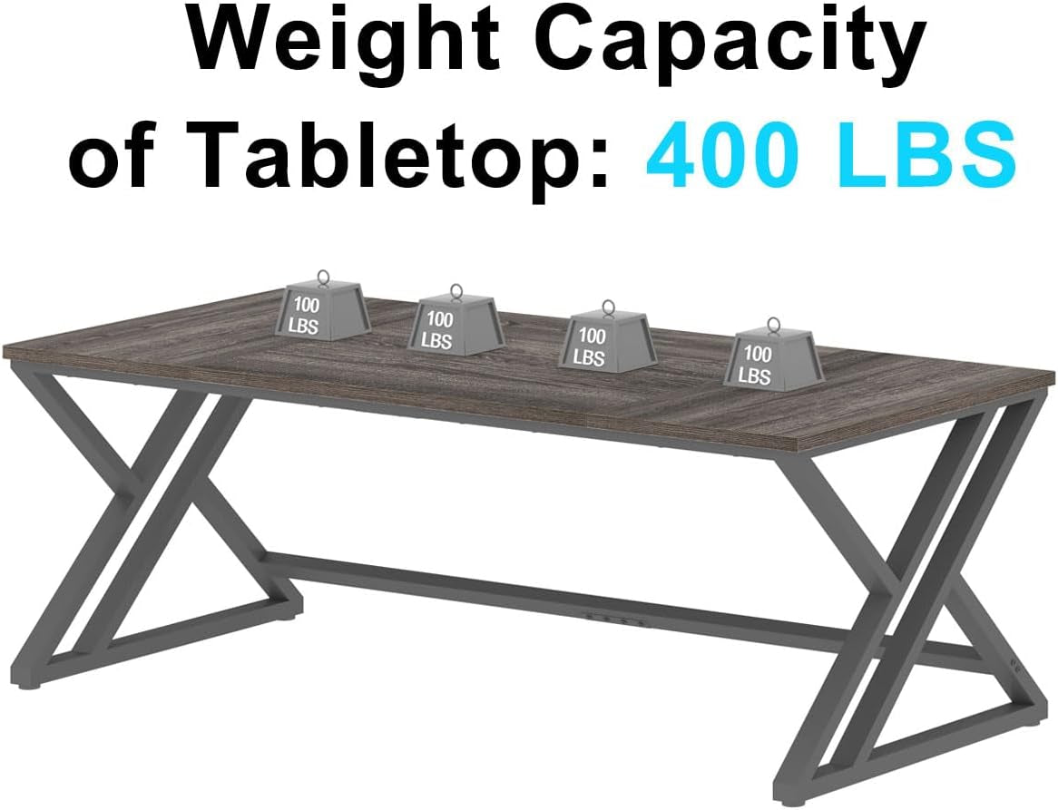 Gaming Desk Computer Office Table Large Desks for Home 180Cm Dark Gray