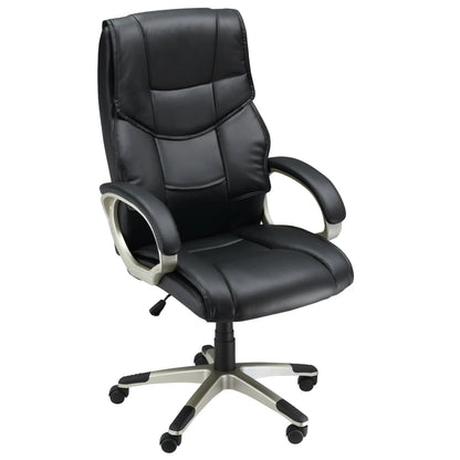 Executive Computer Office Desk Chair High Back Faux Leather Swivel Chair