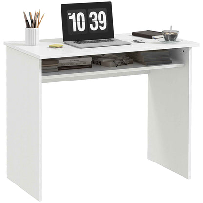 Writing Desk Workstation with Shelf and Laptop Table - Ergo Heights