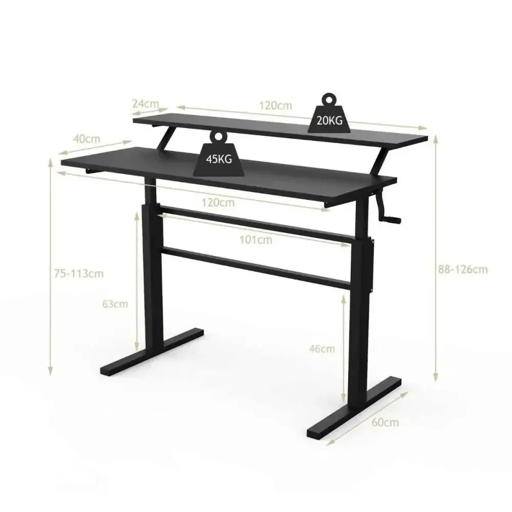 Ergo Heights Adjustable Desk for Ergonomic Comfort - Ergo Heights
