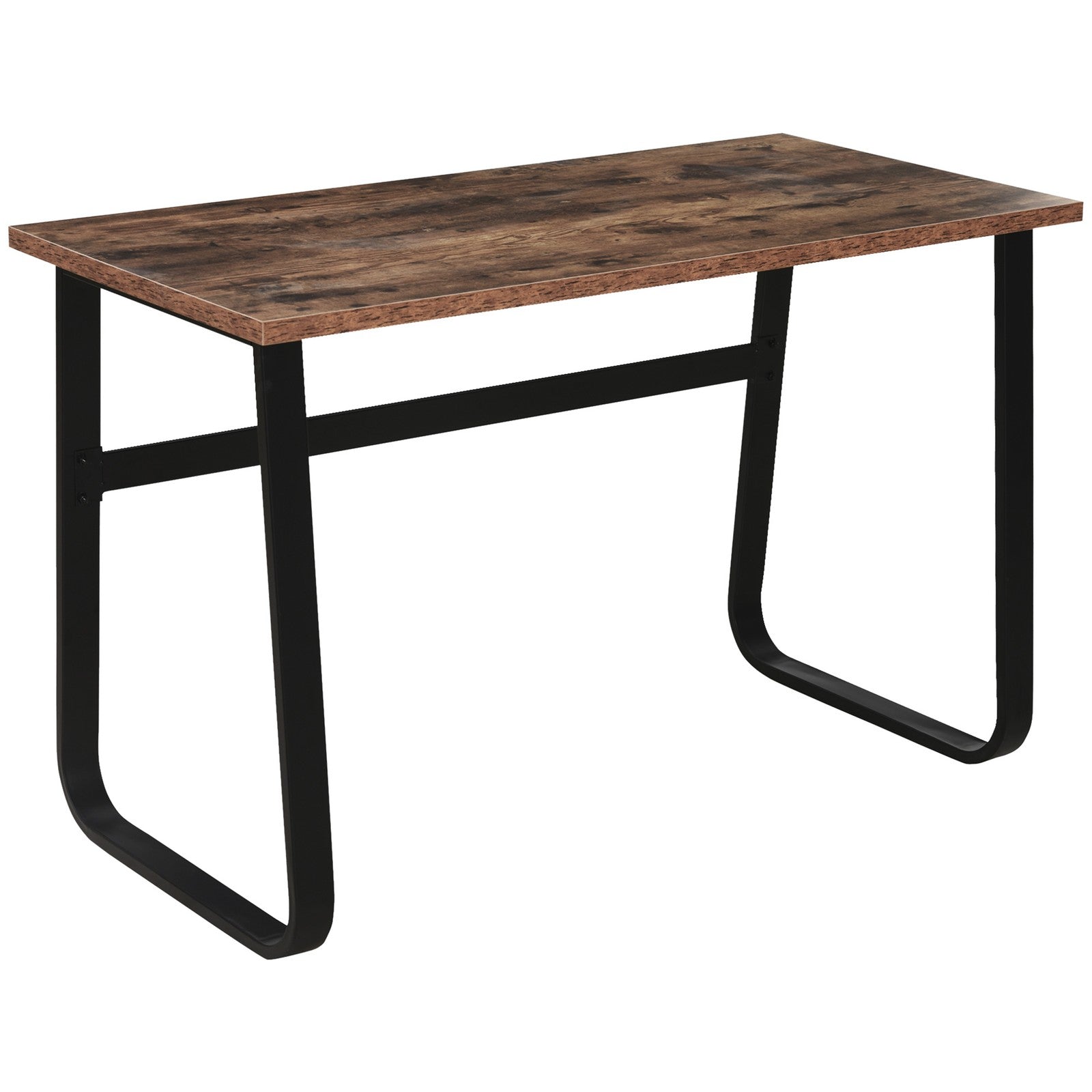 Industrial Writing Desk Simple Study Desk Metal Legs Home Office Workstation