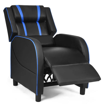 Adjustable Gaming Chair with Footrest Headrest and Lumbar Support