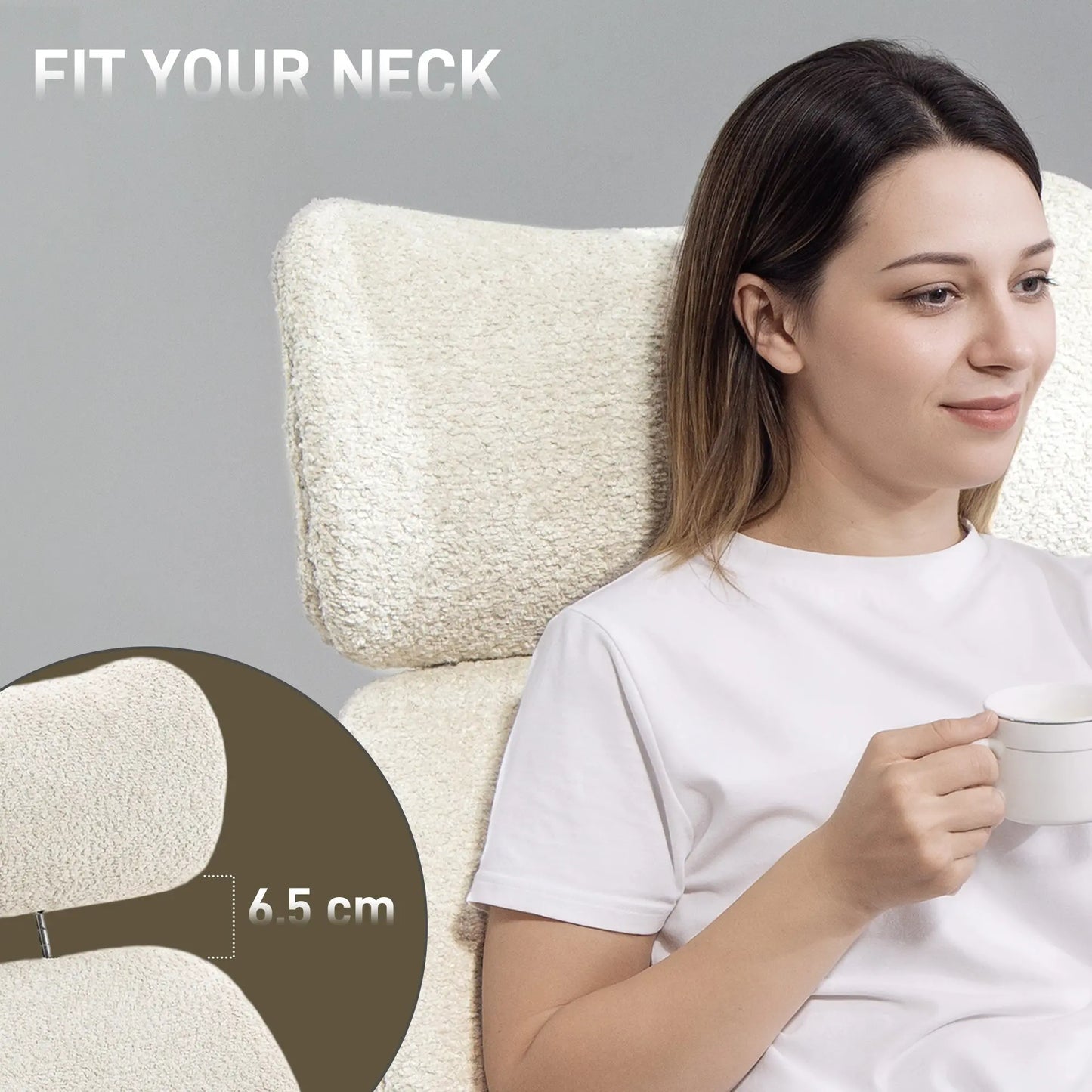 Desk Chair with Adjustable Headrest, Spring Pack, Office Chair