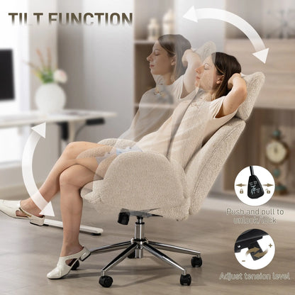 Desk Chair with Adjustable Headrest, Spring Pack, Office Chair