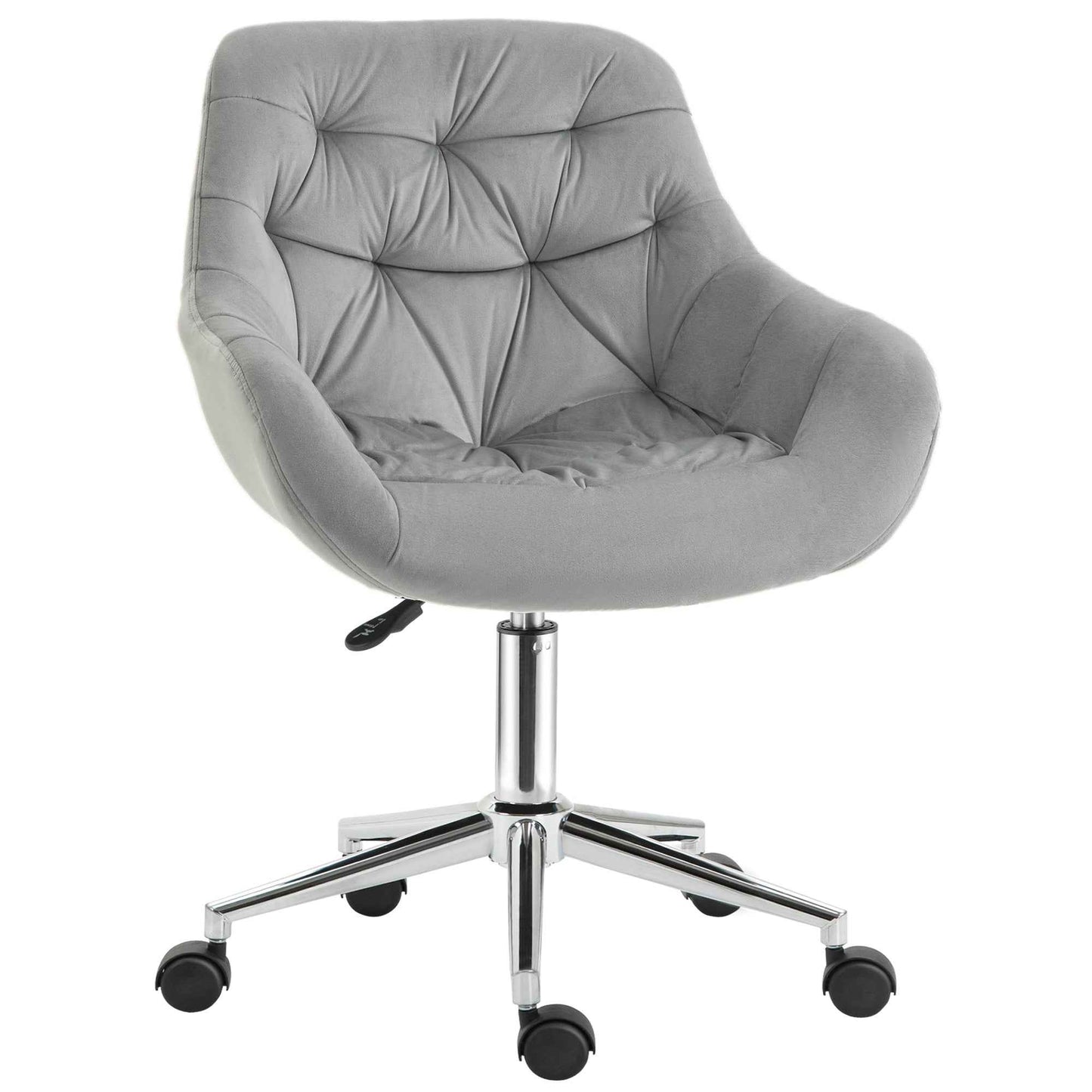 Velvet Home Office Chair with Adjustable Height - Ergo Heights